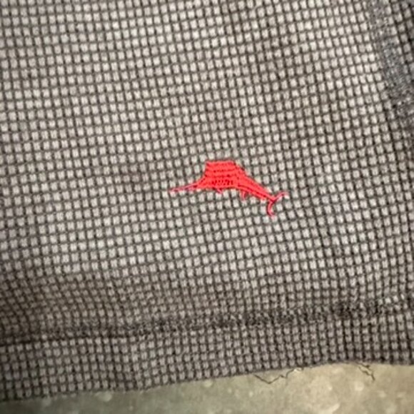 Tommy Bahama Gray Textured Long Sleeve Shirt – Size Medium - Picture 6 of 9